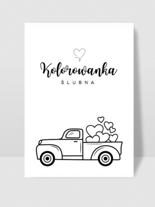 Kolorowanka ślubna - PDF DO DRUKU A4/A5