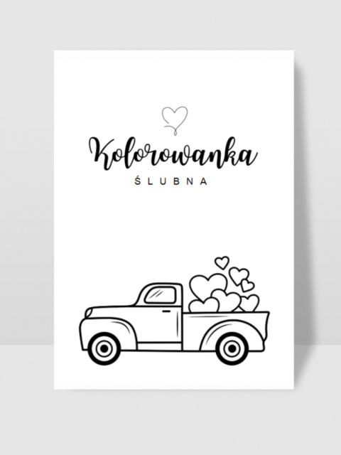 Kolorowanka ślubna - PDF DO DRUKU A4/A5 Kolorowanka ślubna - PDF DO DRUKU A4/A5