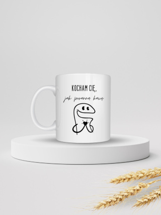 Kubek "Kocham Cię, jak poranną kawę" 330ml