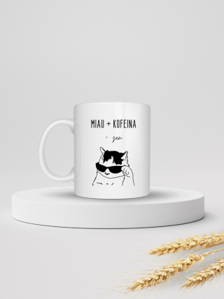 Kubek "Miau + kofeina" 330ml
