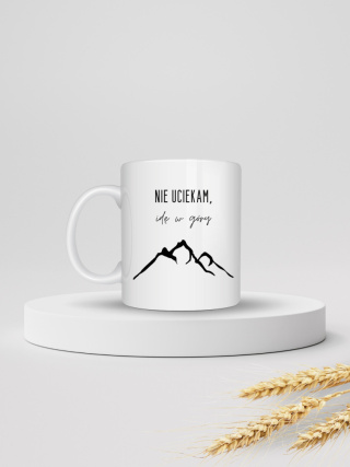 Kubek "Nie uciekam, idę w góry" 330ml
