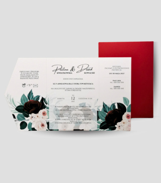 Zestaw Aquarel Red - Rose