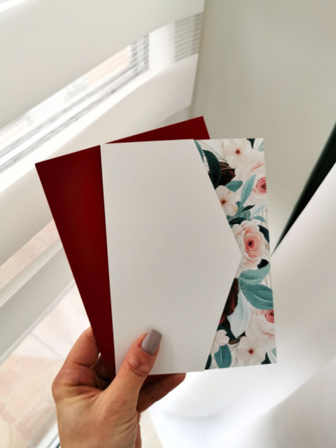 Zestaw Aquarel Red - Rose