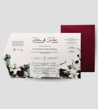 Zestaw Aquarel Burgundy - Lily